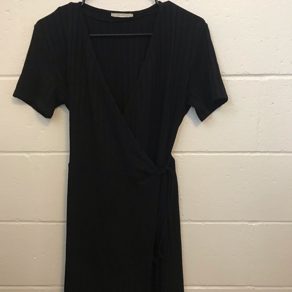 Zara Cross Over Wrap Dress NWOT